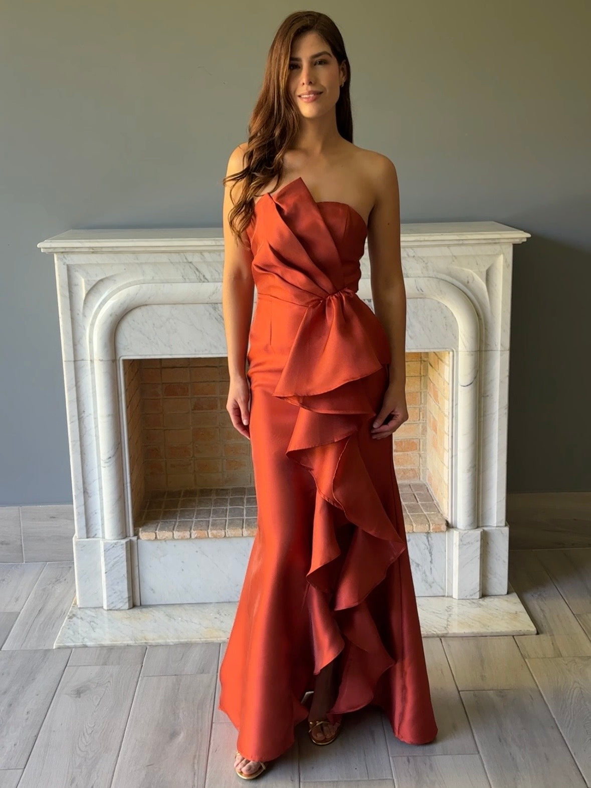 VESTIDO TERRACOTA 22533