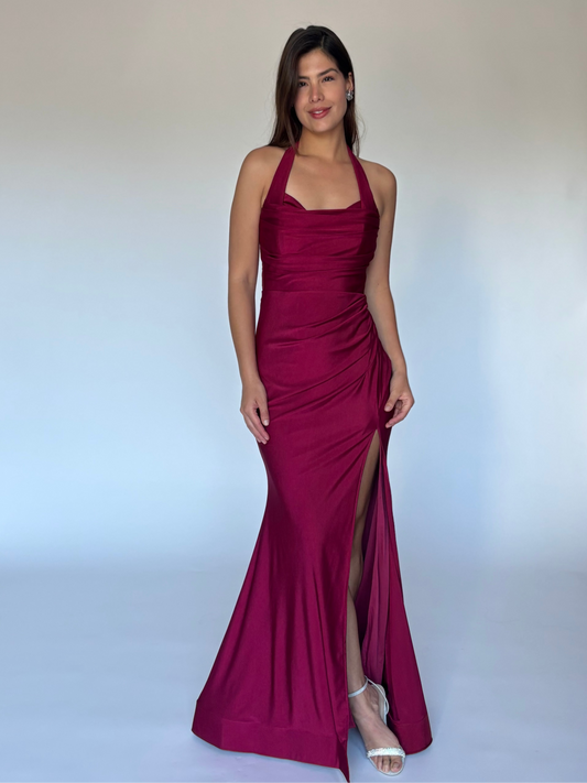 VESTIDO LARGO TINTO E22608