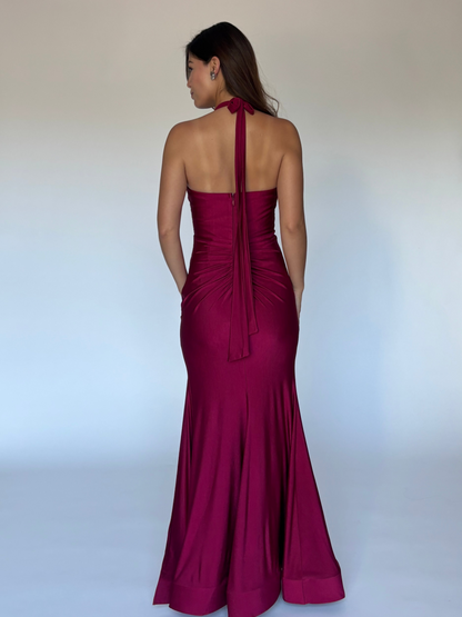 VESTIDO LARGO TINTO E22608