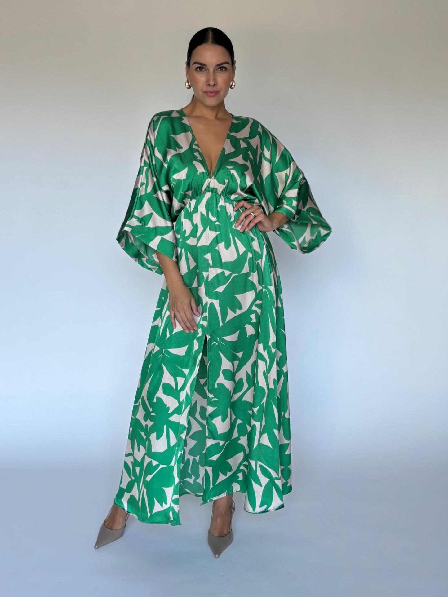 VESTIDO DE HOJAS D8837