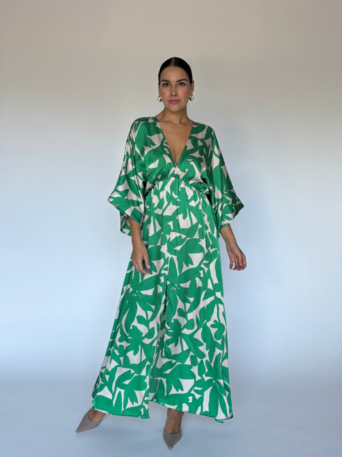 VESTIDO DE HOJAS D8837