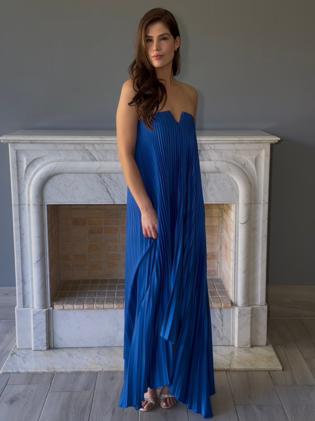 VESTIDO PLISADO CP710