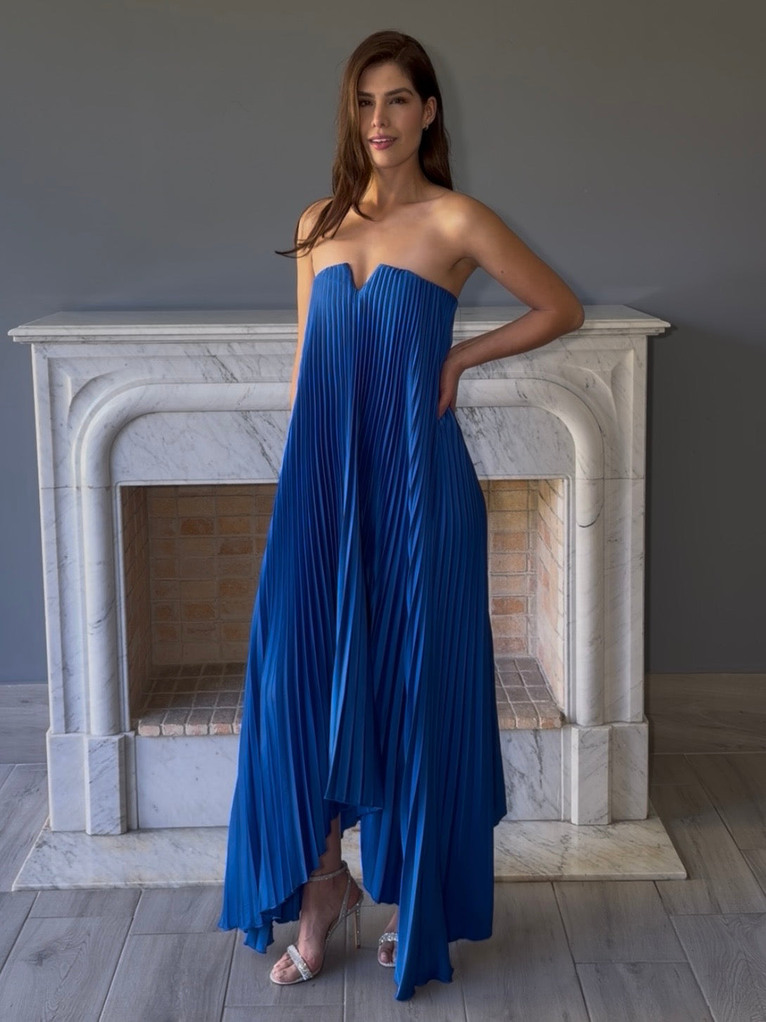 VESTIDO PLISADO CP710