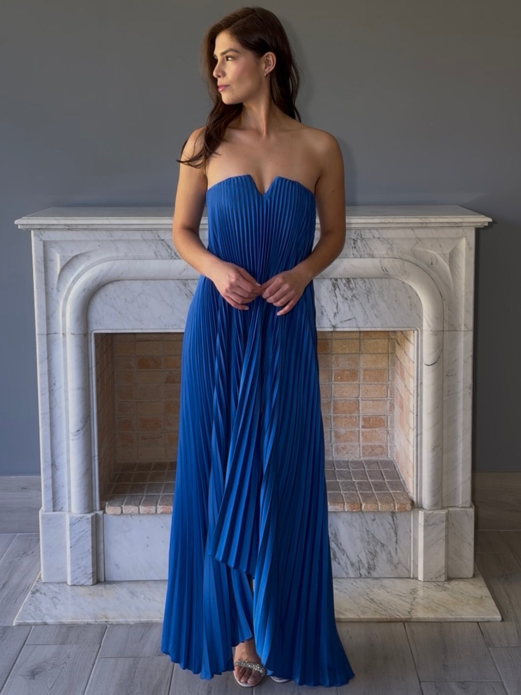 VESTIDO PLISADO CP710