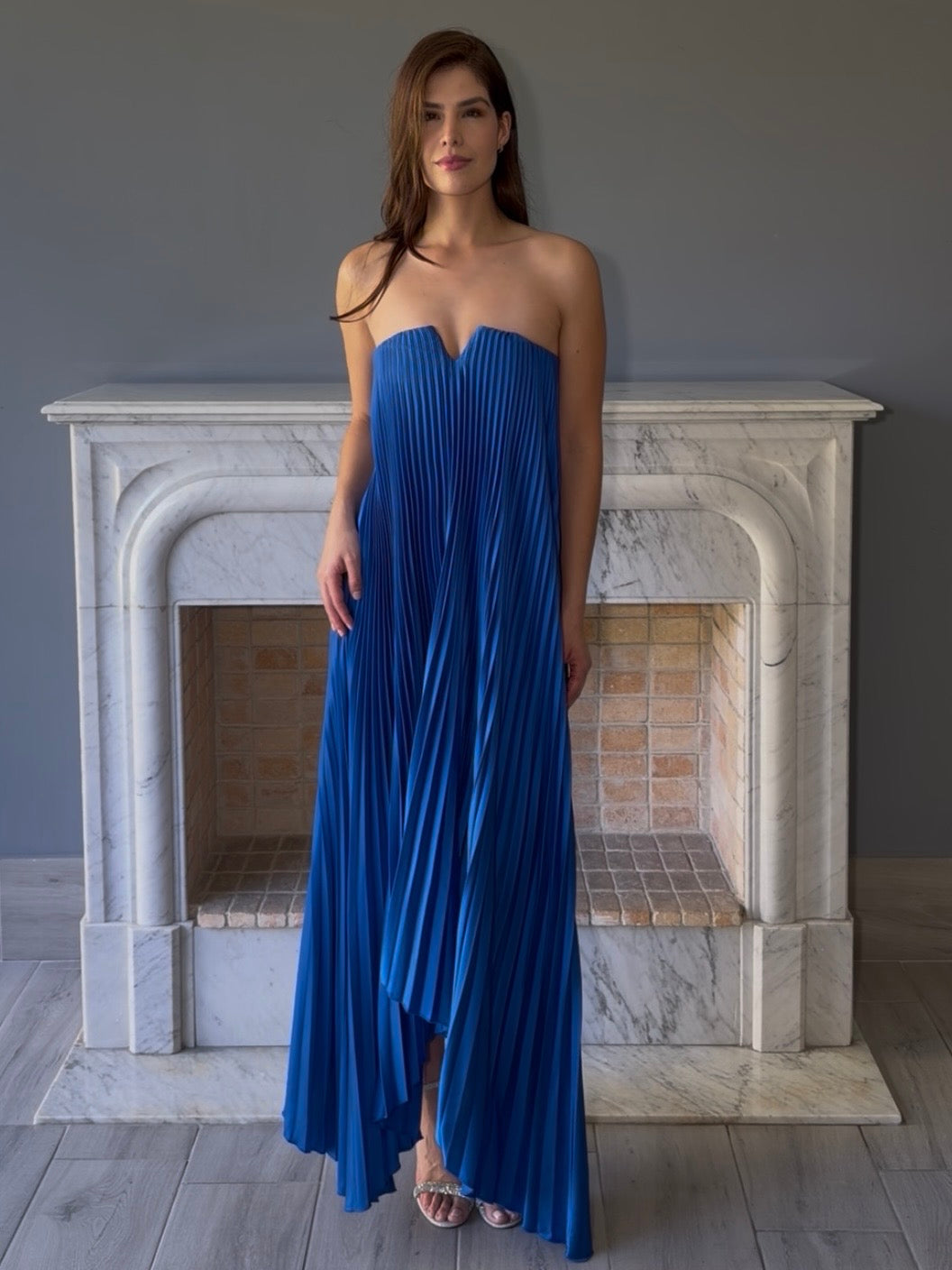 VESTIDO PLISADO CP710