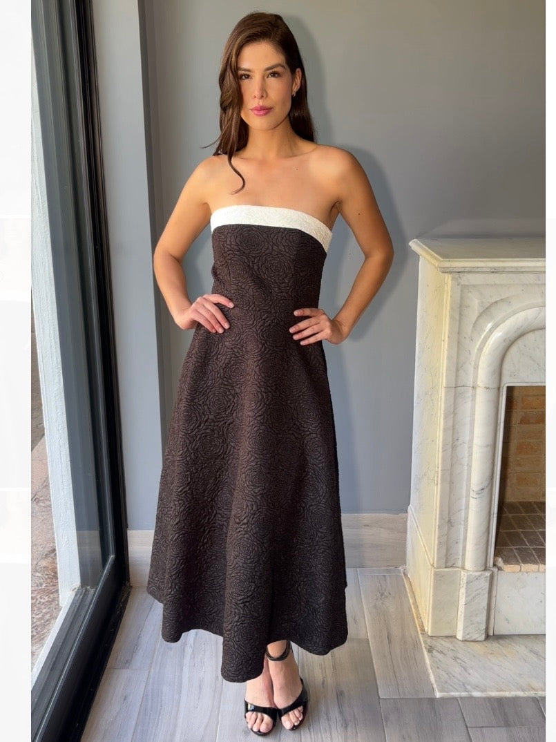 VESTIDO MIDI NEGRO D23050