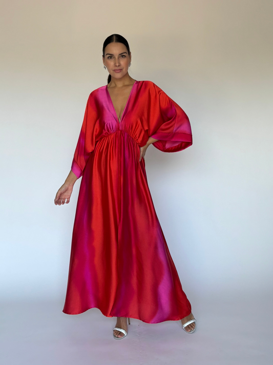 VESTIDO ROJO D8999