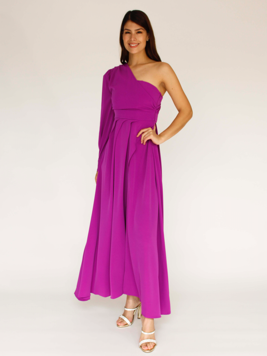 VESTIDO UN HOMBRO LD5334