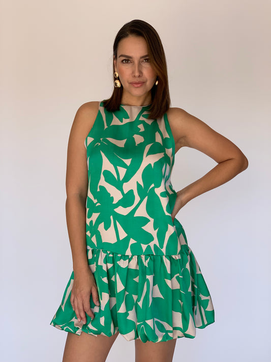 VESTIDO VERDE D8932