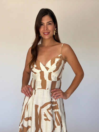 VESTIDO BEIGE D412