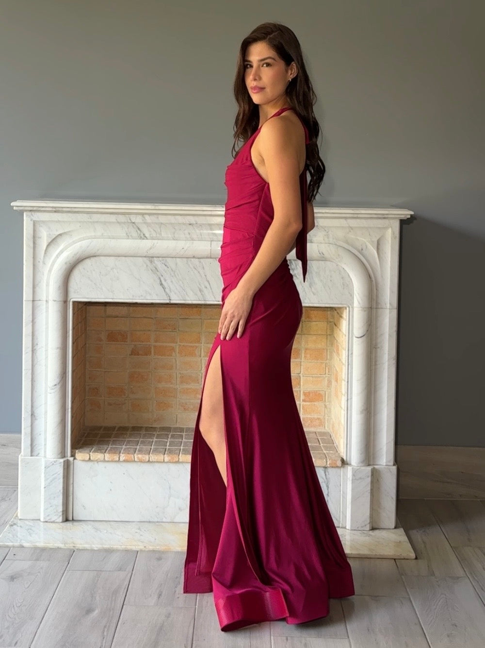 VESTIDO LARGO TINTO E22608