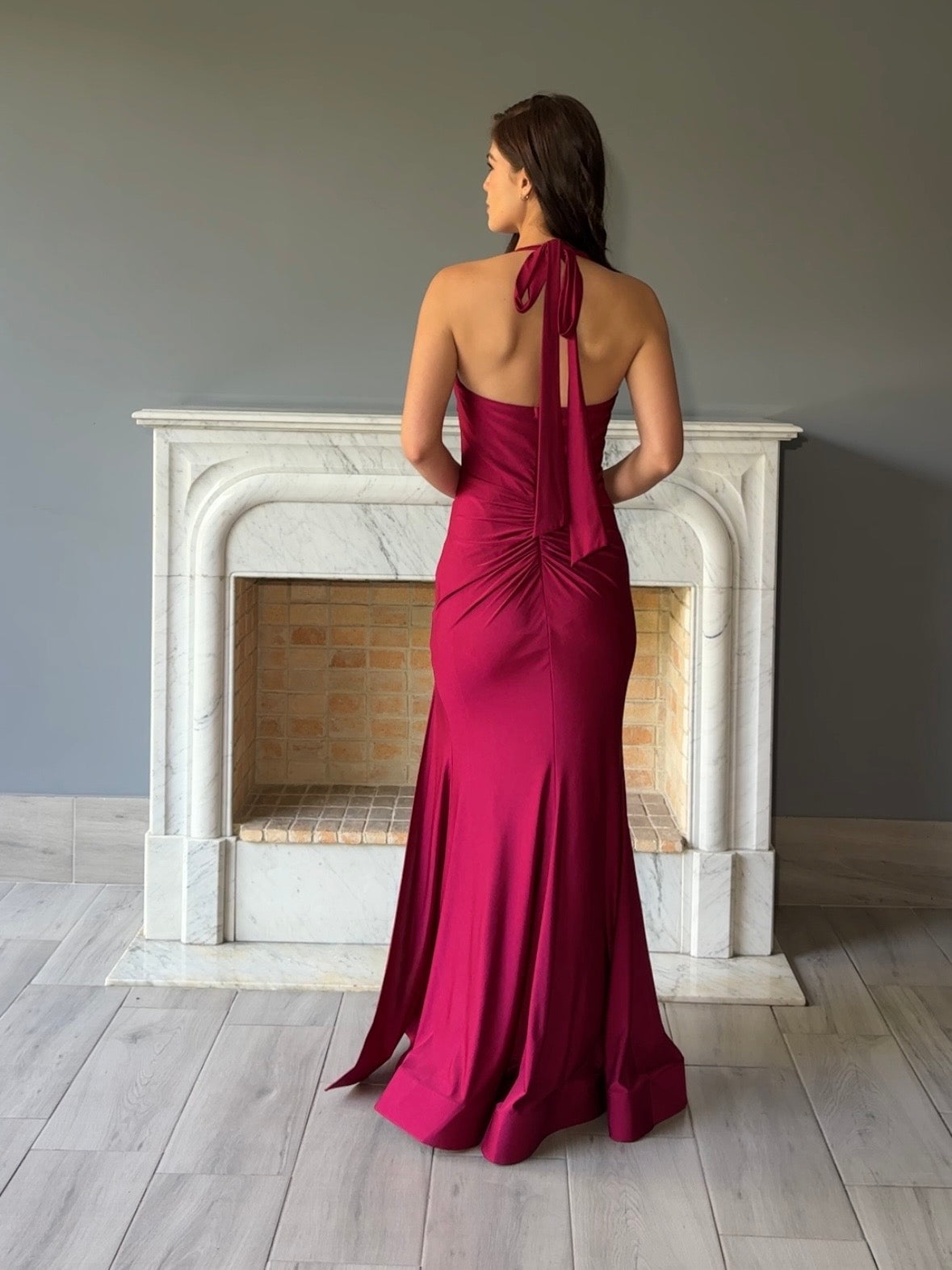 VESTIDO LARGO TINTO E22608