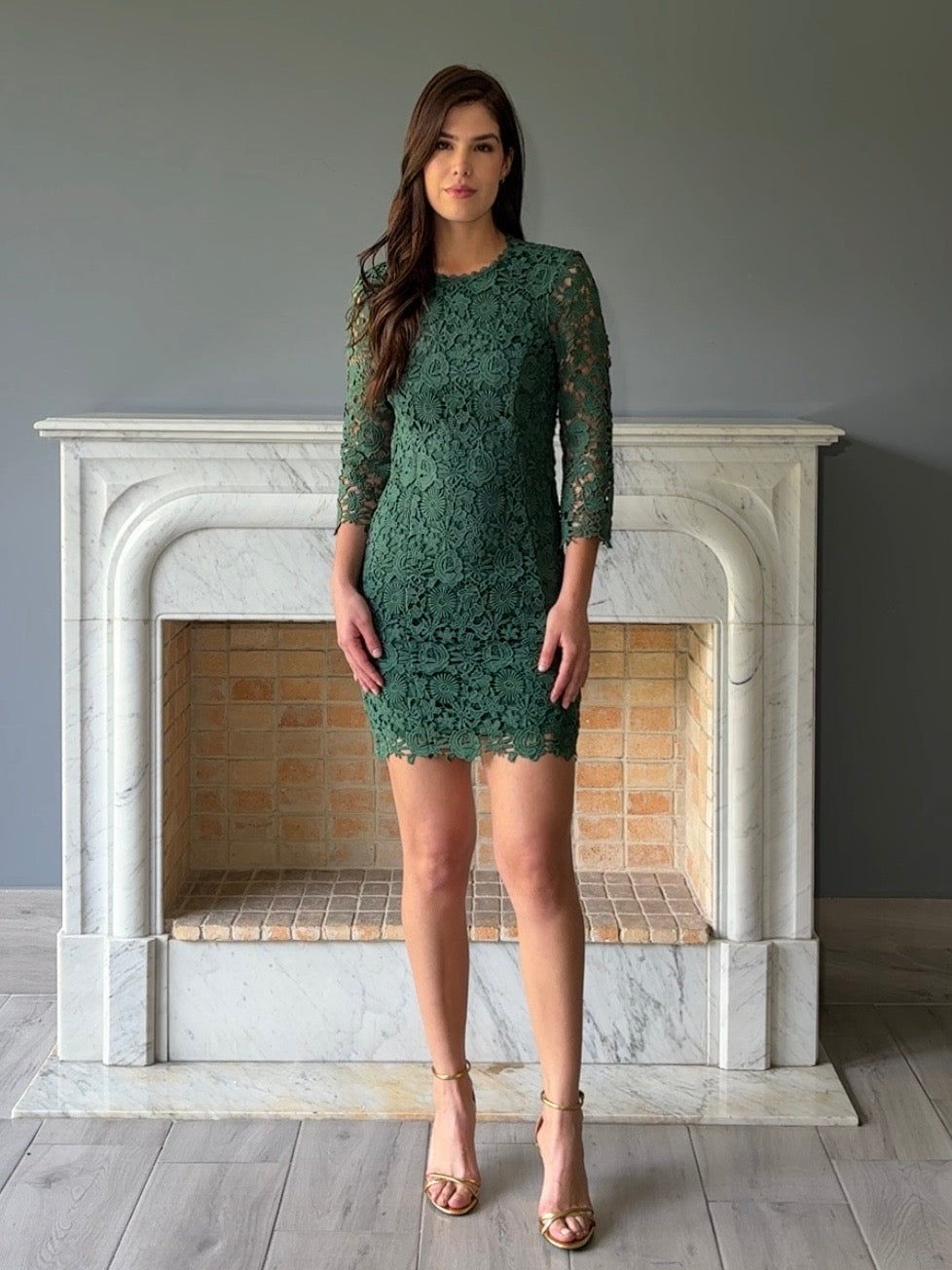 VESTIDO VERDE 12475