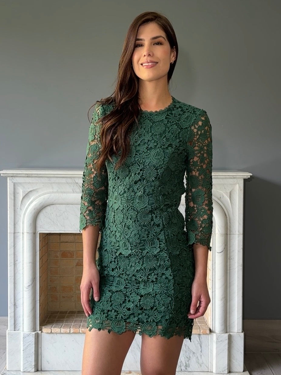 VESTIDO VERDE 12475