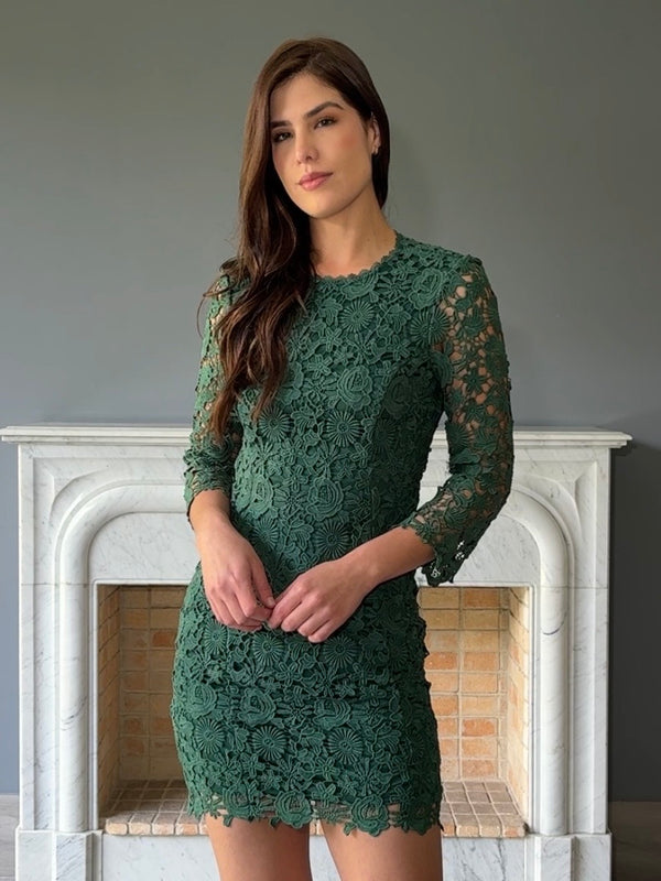 VESTIDO VERDE 12475