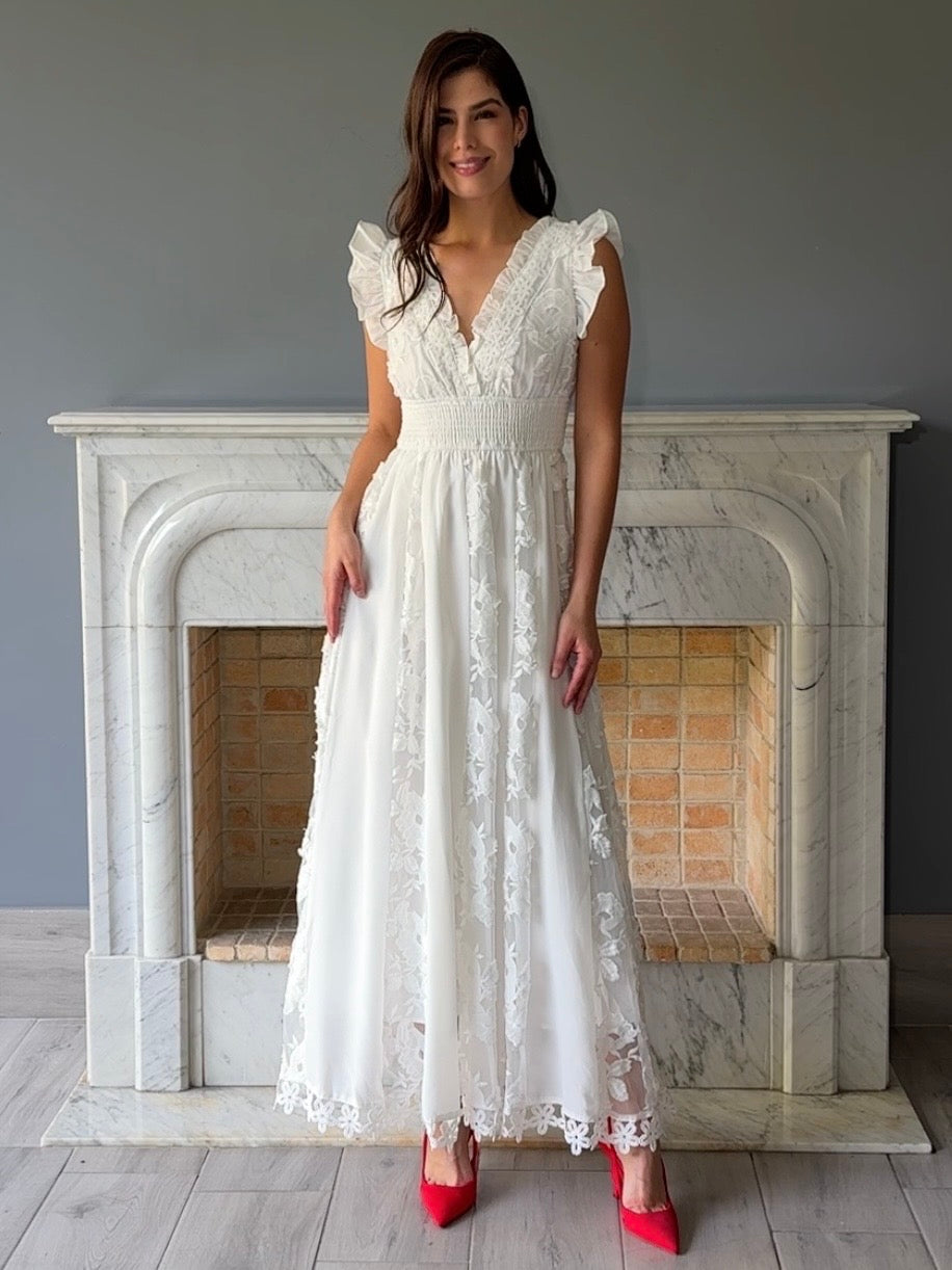 VESTIDO BLANCO D5988