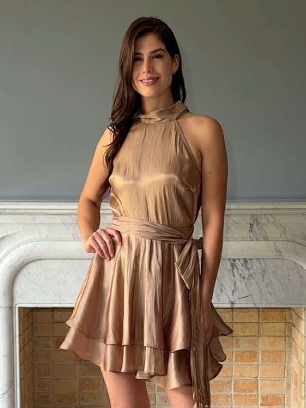 VESTIDO BEIGE 33032