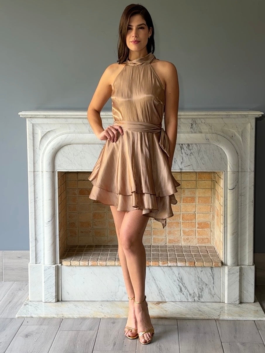 VESTIDO BEIGE 33032