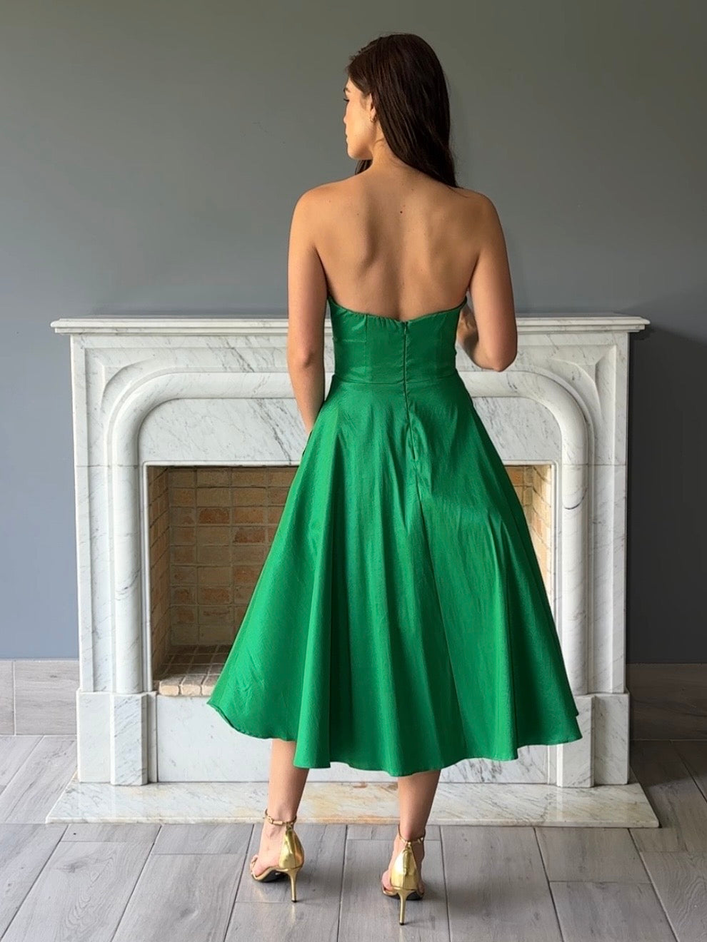 VESTIDO VERDE 507874