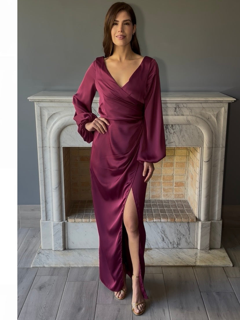 VESTIDO MANGA LARGA ROSA F22939