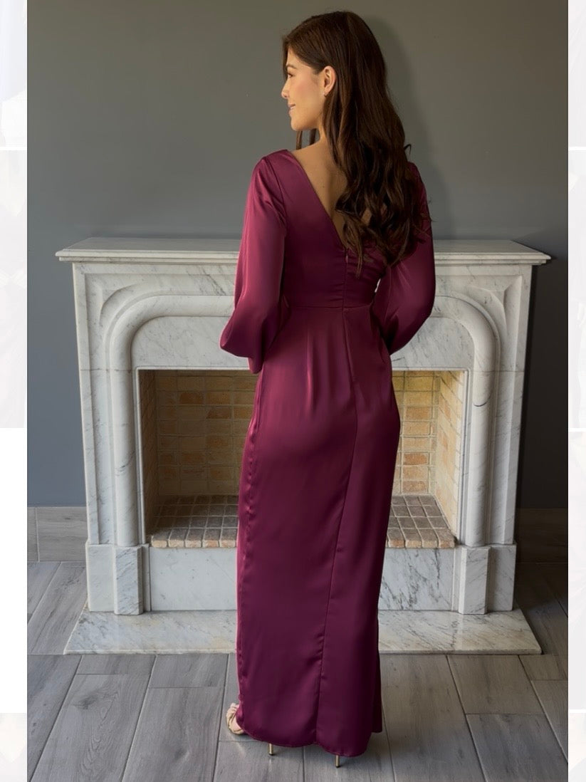 VESTIDO MANGA LARGA ROSA F22939