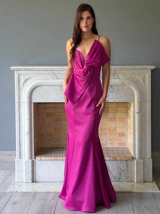 VESTIDO CON MOÑO ROSA RB13