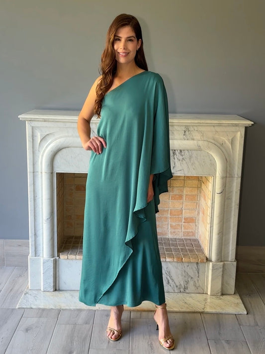 VESTIDO VERDE D7756