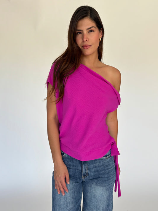 BLUSA MAGENTA T8562