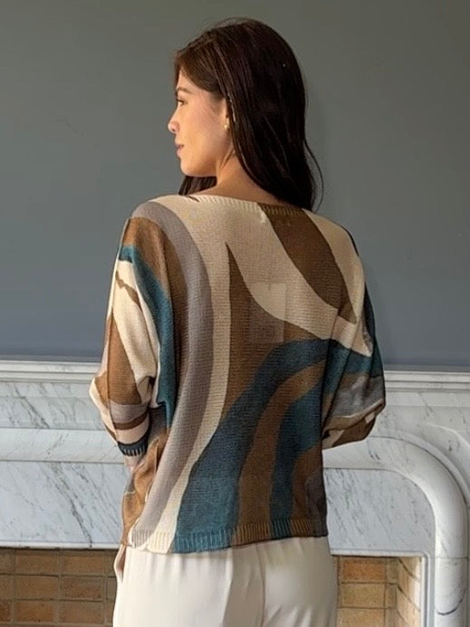 BLUSA TEJIDA ESTAMPADA 90668