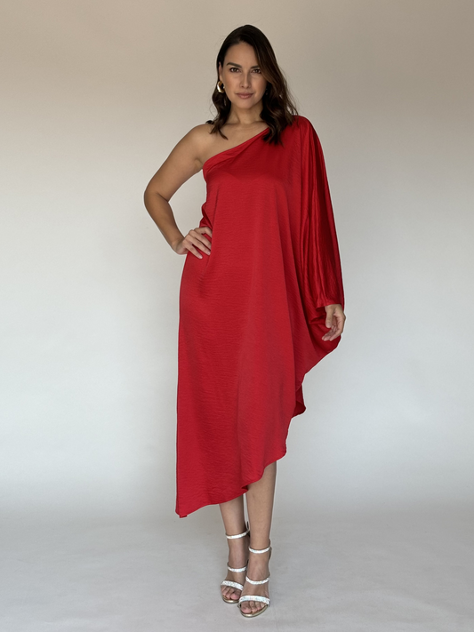 VESTIDO ROJO D6839