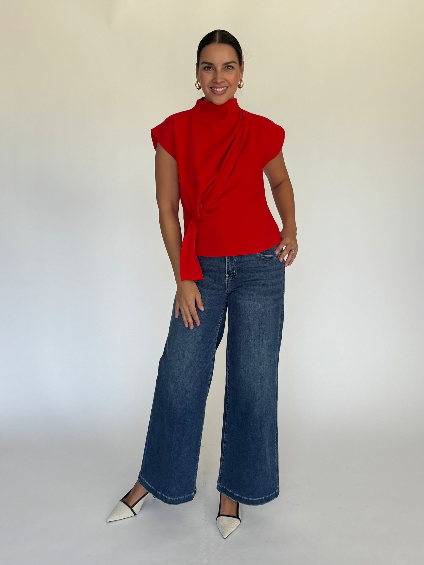BLUSA ROJA L25579