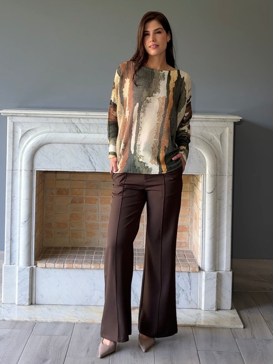 BLUSA TEJIDA VERDE OSCURO 9066
