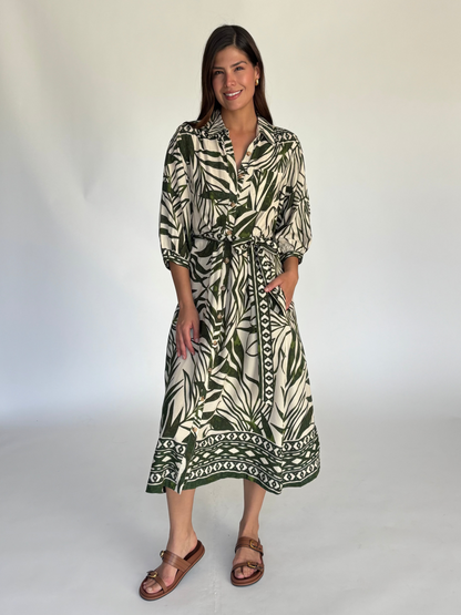 VESTIDO VERDE 11214