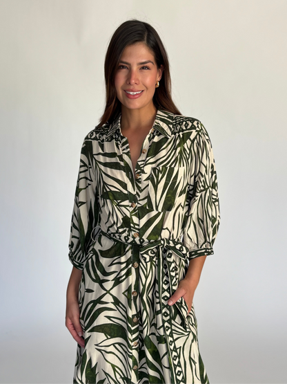VESTIDO VERDE 11214