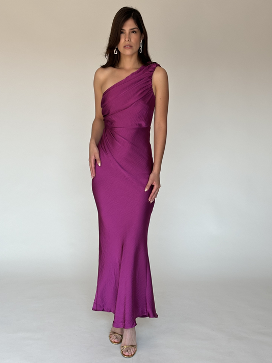 VESTIDO UN HOMBRO DL0793