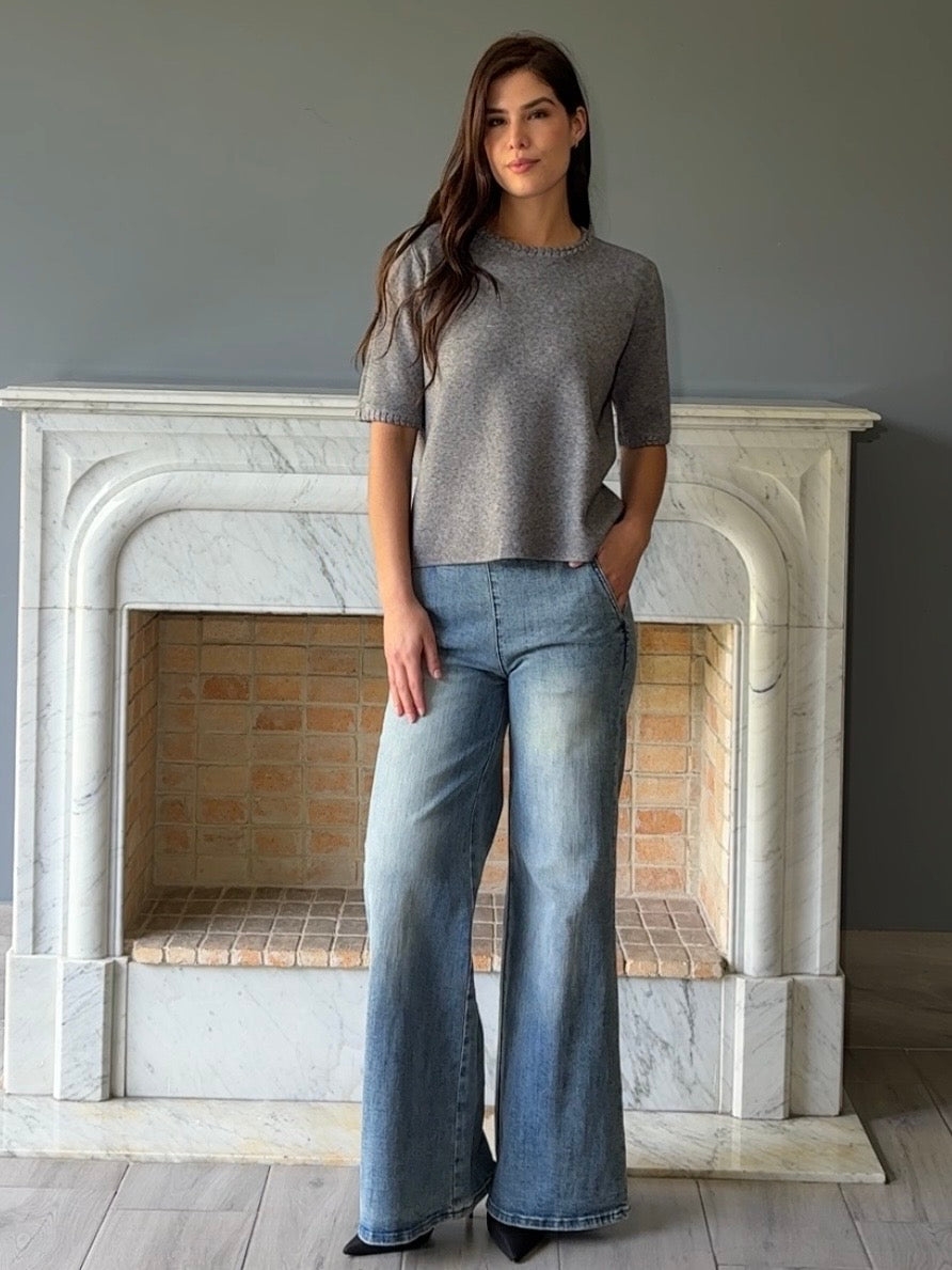 BLUSA SUETER GRIS C252