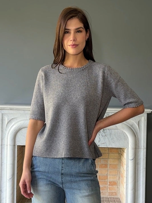 BLUSA SUETER GRIS C252