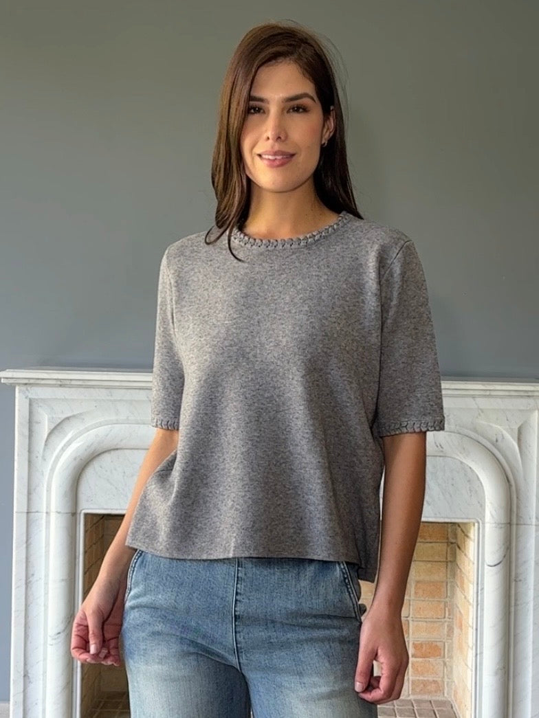 BLUSA SUETER GRIS C252