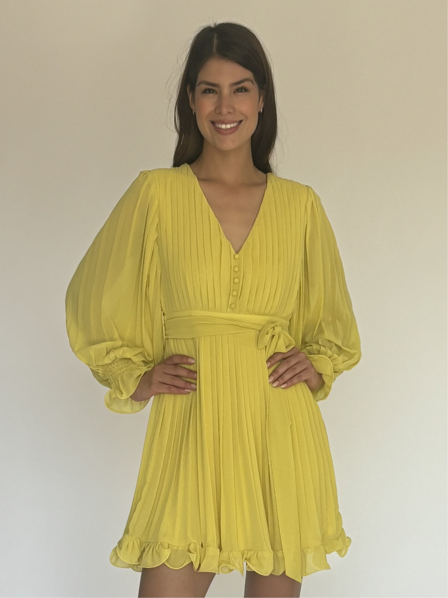 VESTIDO AMARILLO LD3346