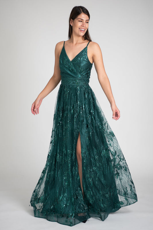 VESTIDO VERDE M21244