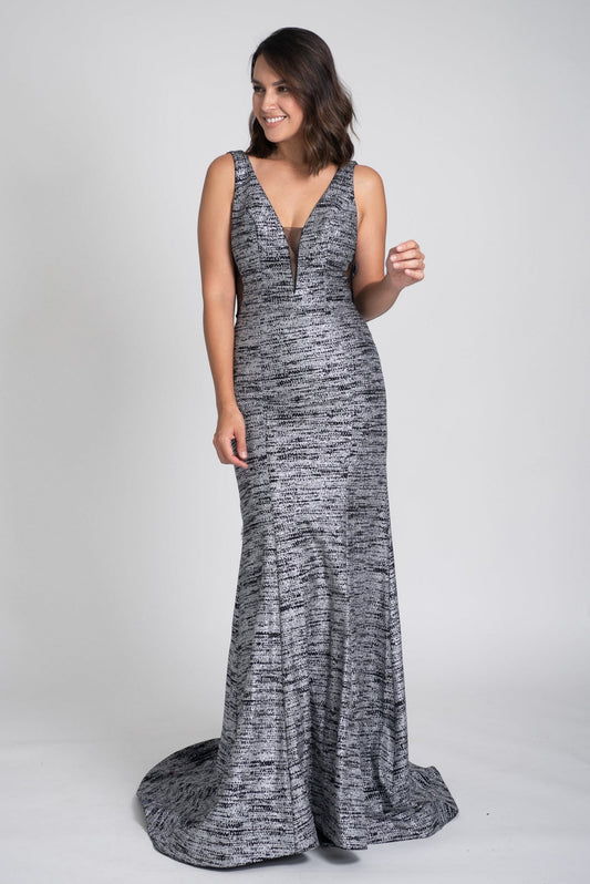 VESTIDO PLATA 3713