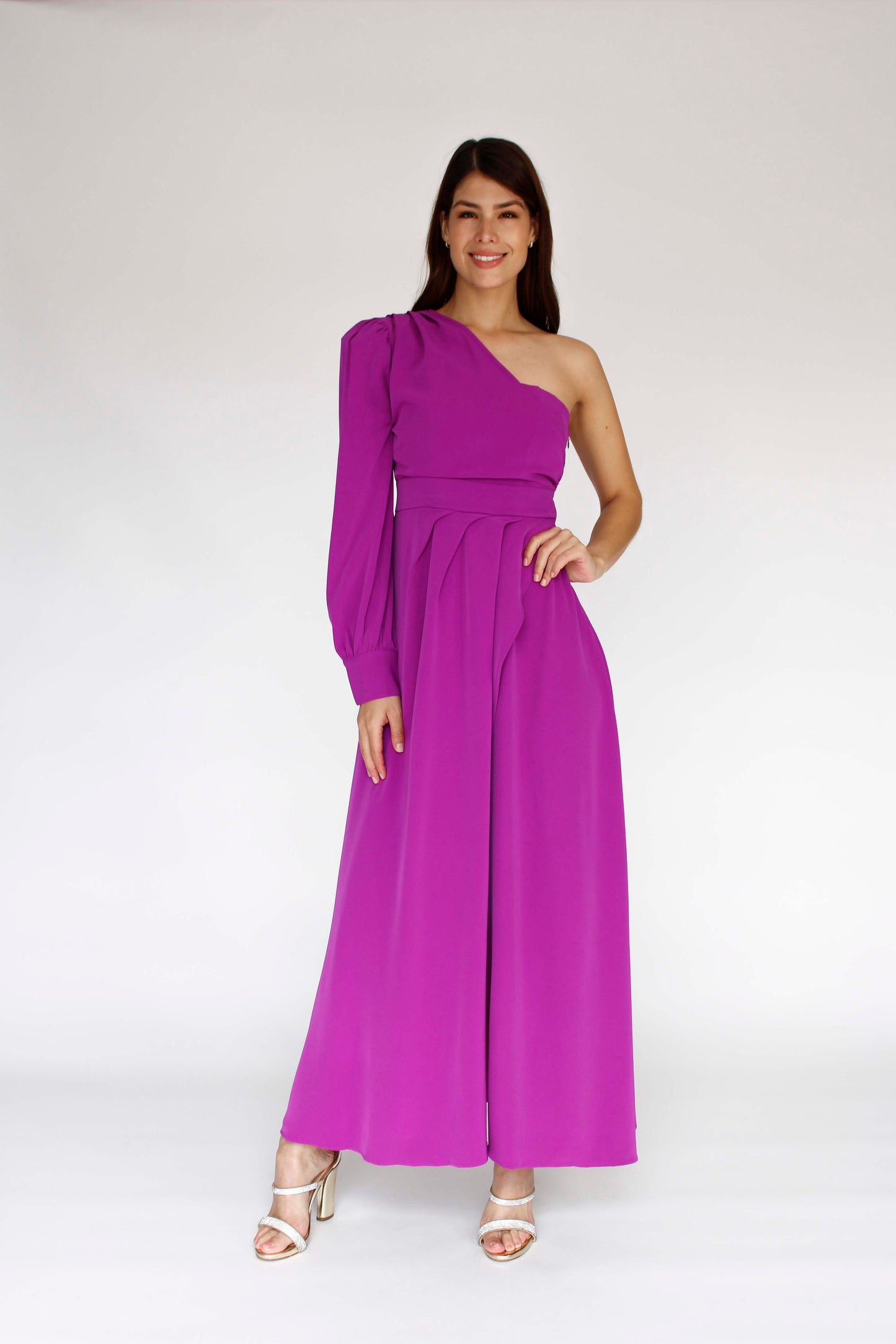 VESTIDO UN HOMBRO LD5334
