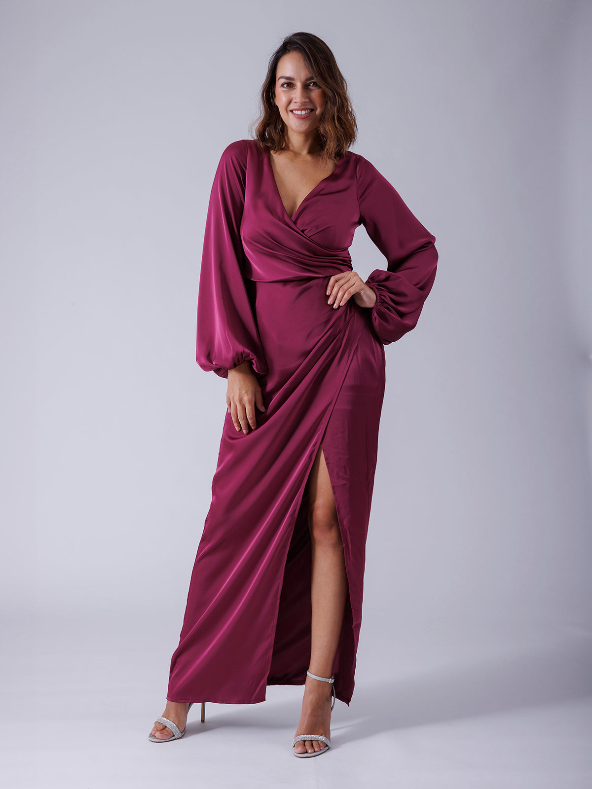 VESTIDO MANGA LARGA ROSA F22939