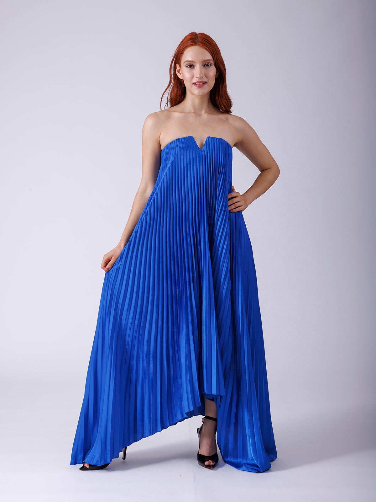 VESTIDO PLISADO CP710