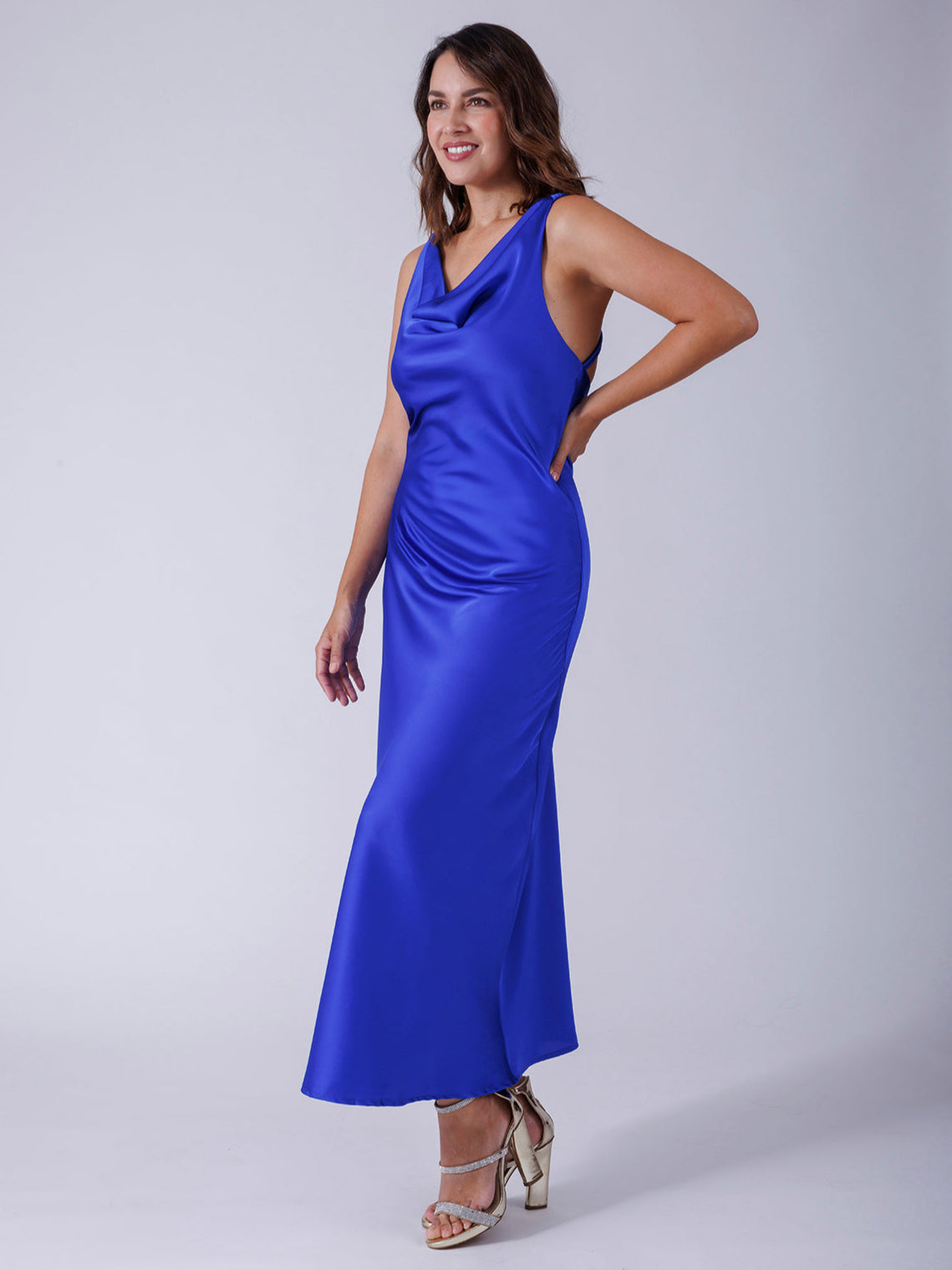 VESTIDO MIDI AZUL CP112