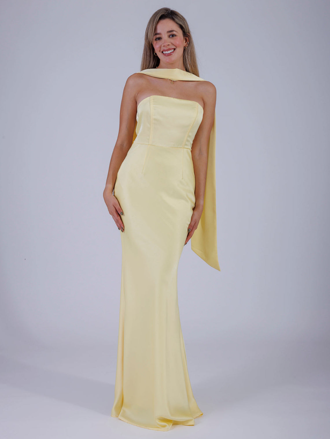 VESTIDO AMARILLO D8165