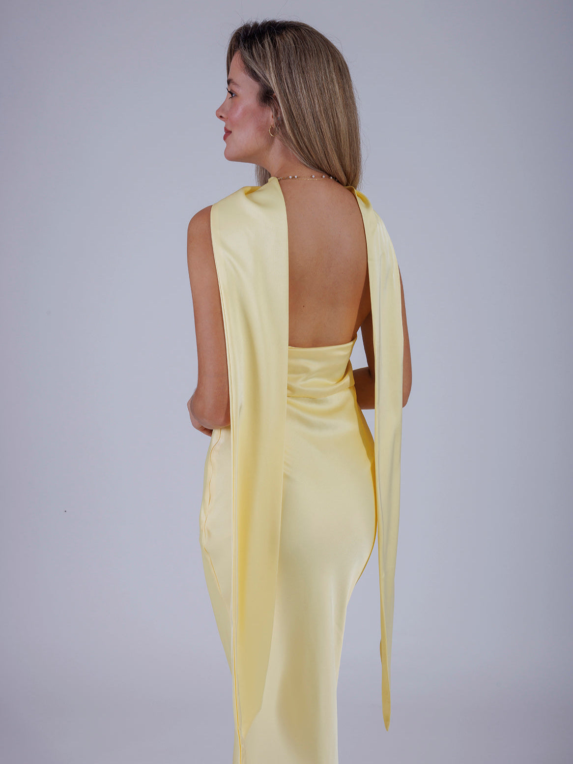 VESTIDO AMARILLO D8165
