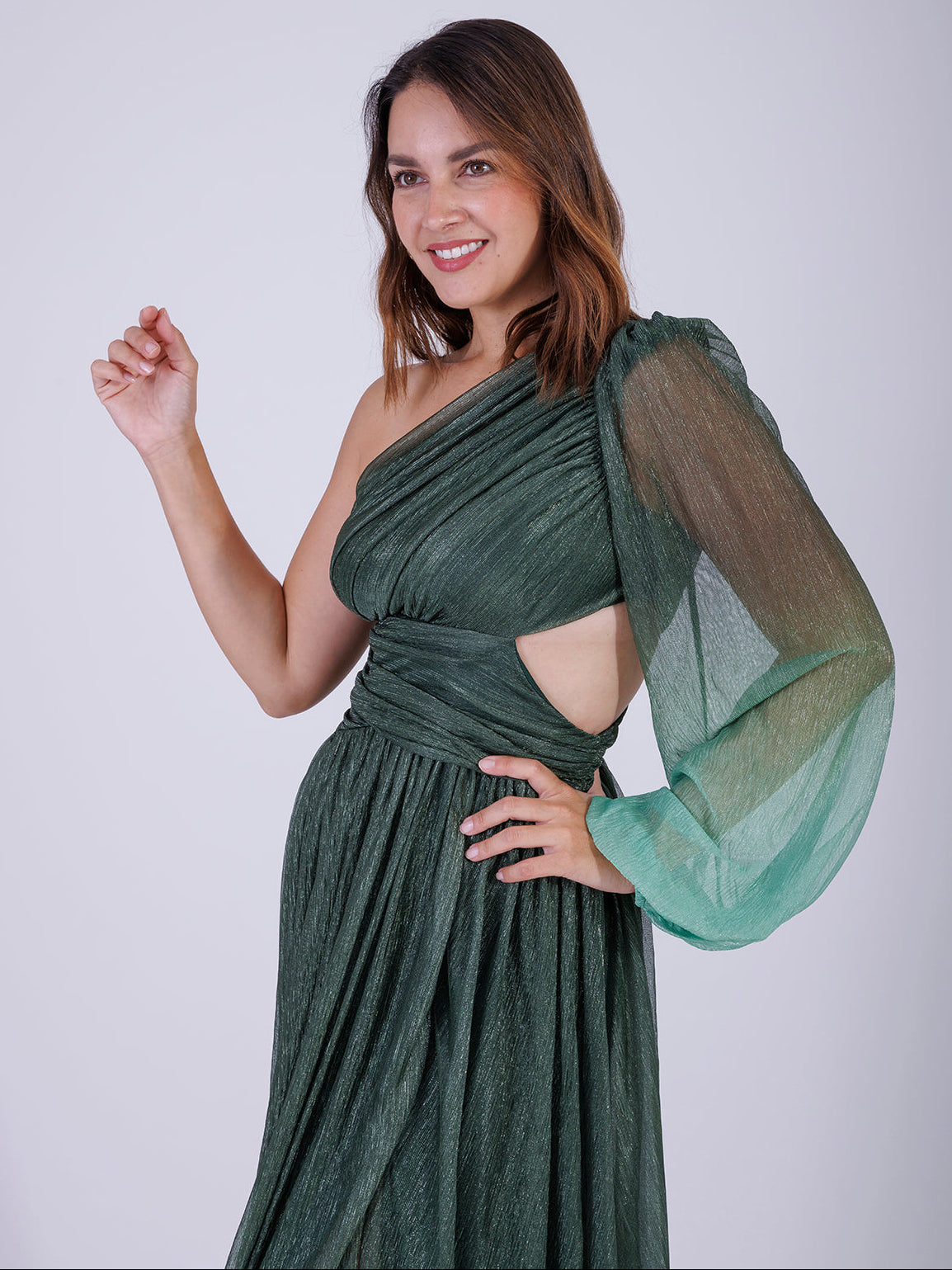 VESTIDO VERDE 12011
