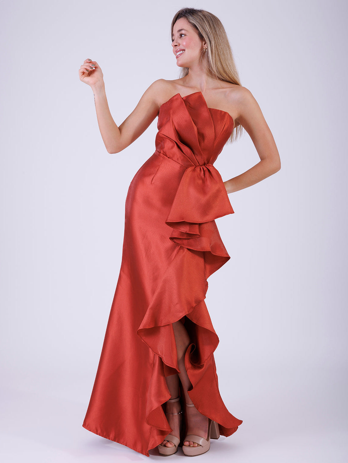 VESTIDO TERRACOTA 22533