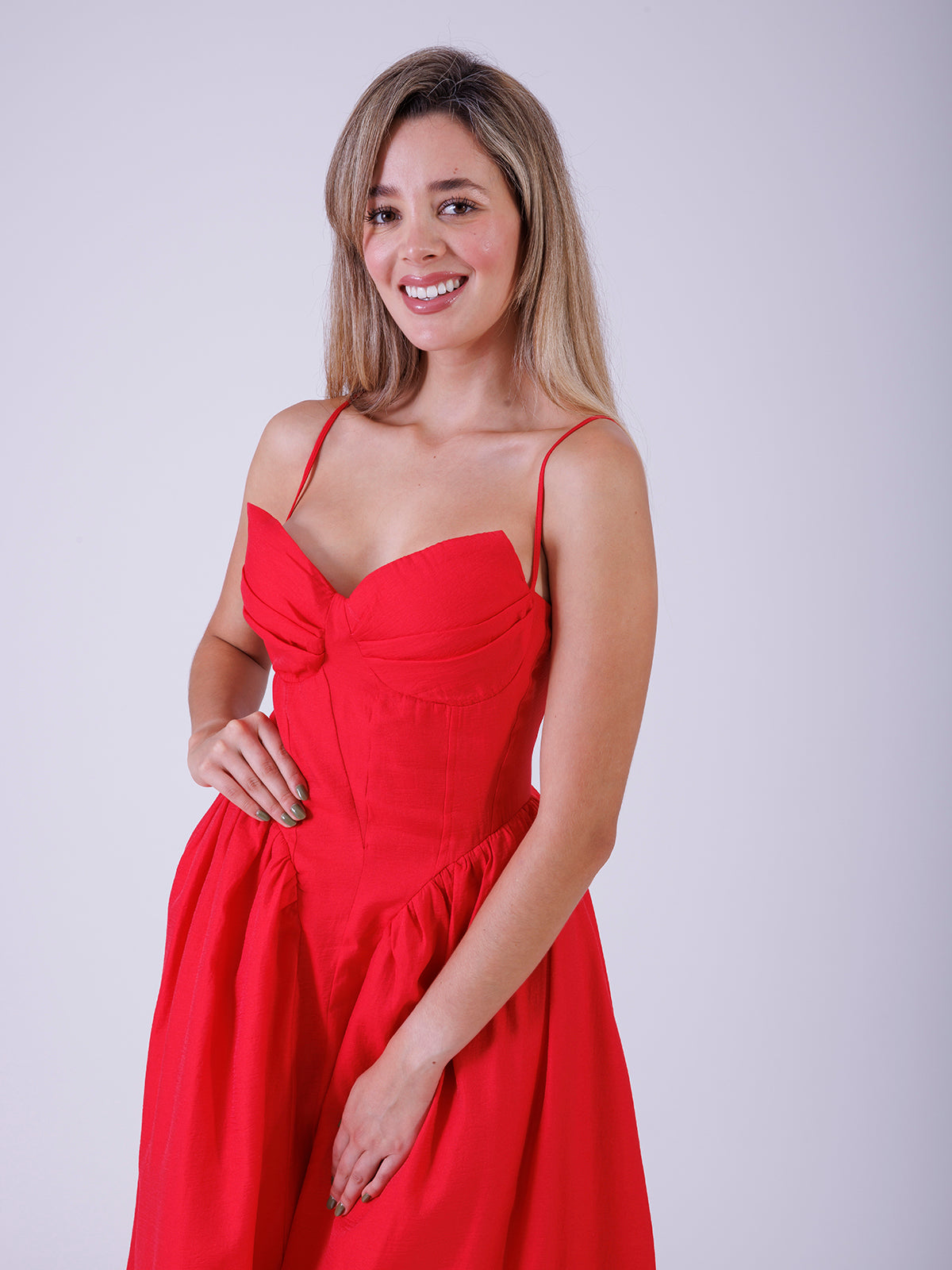 VESTIDO ROJO 13073